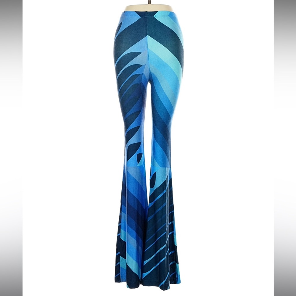 Novella Royale Blue Geo Janis Bell Flare geometric gradient XS - Picture 5 of 6